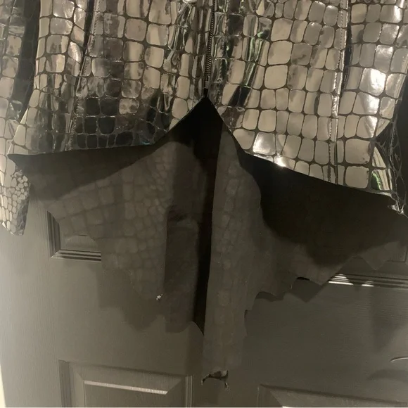 Hysideis | Genuine Italian Leather Black Crocodile Pattern Jacket | EU 44 - Picture 10 of 10